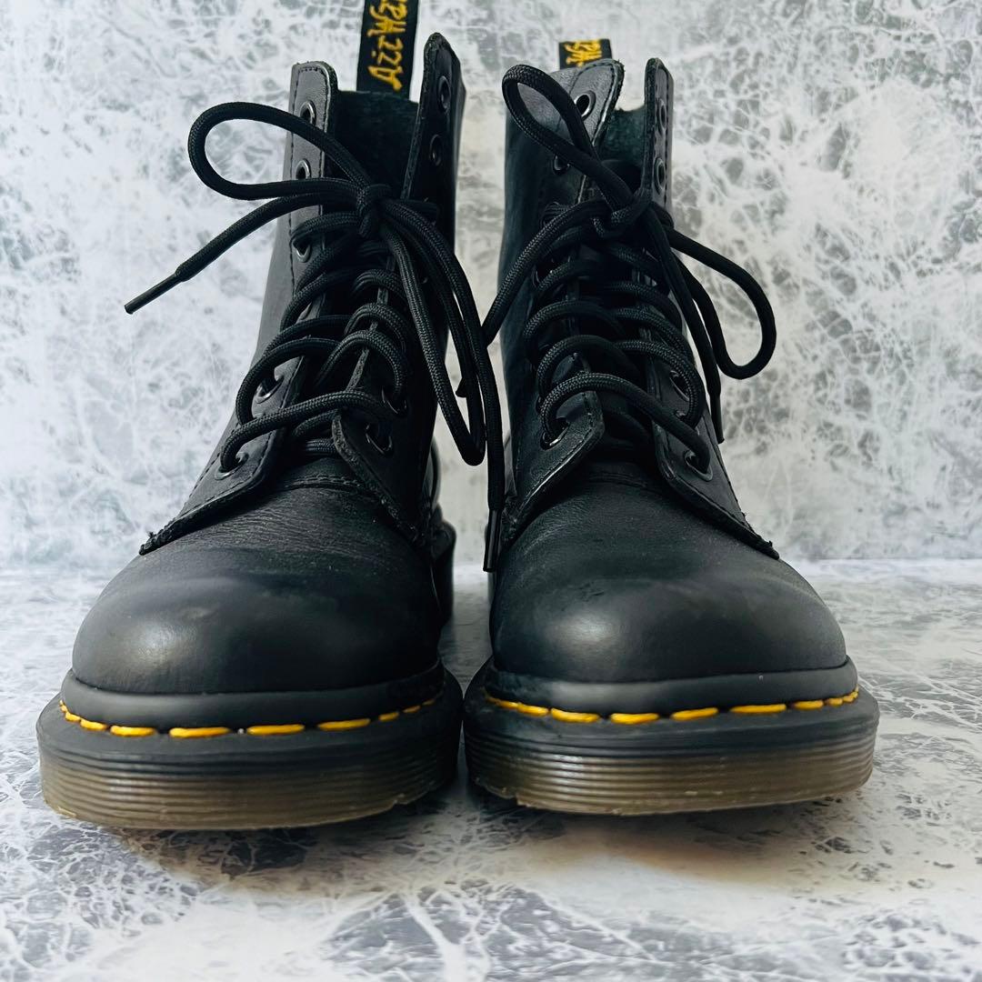 良品　Dr. Martens レザー ホールブーツ　22cm レディース　靴　黒
