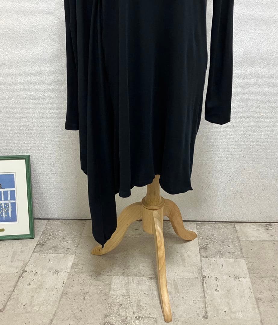 MM6 アシメトリーワンピース　S コットン　ウォッシャブル　カットソー　黒
