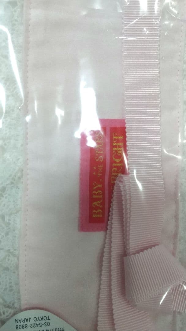 め*る様 新品 baby はしごレースのスピンドールヘッドドレス オフ白 ピンク