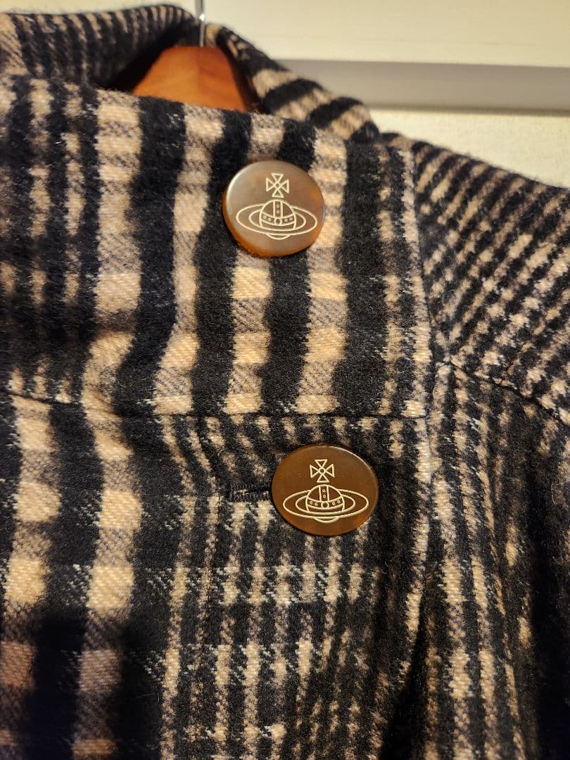 Vivienne Westwood チェック柄変形コート