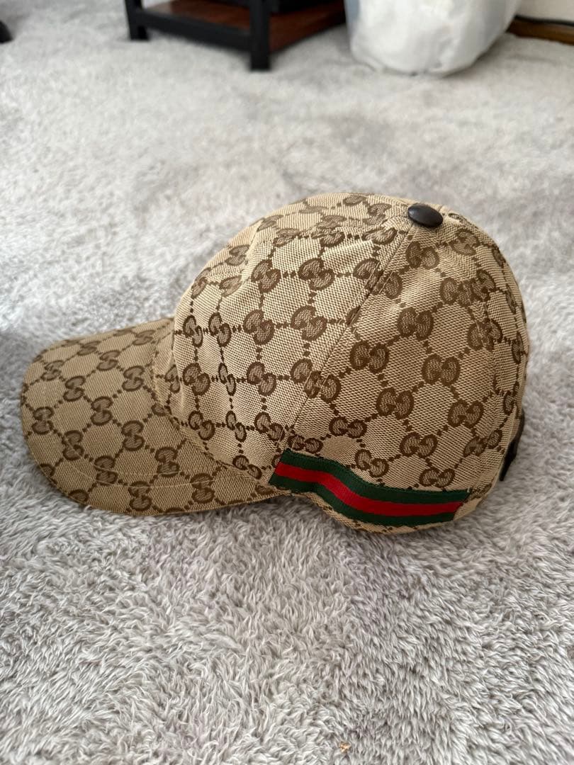 【箱付き・美品】GUCCI グッチ キャップ 帽子 正規品 ブラック メンズ