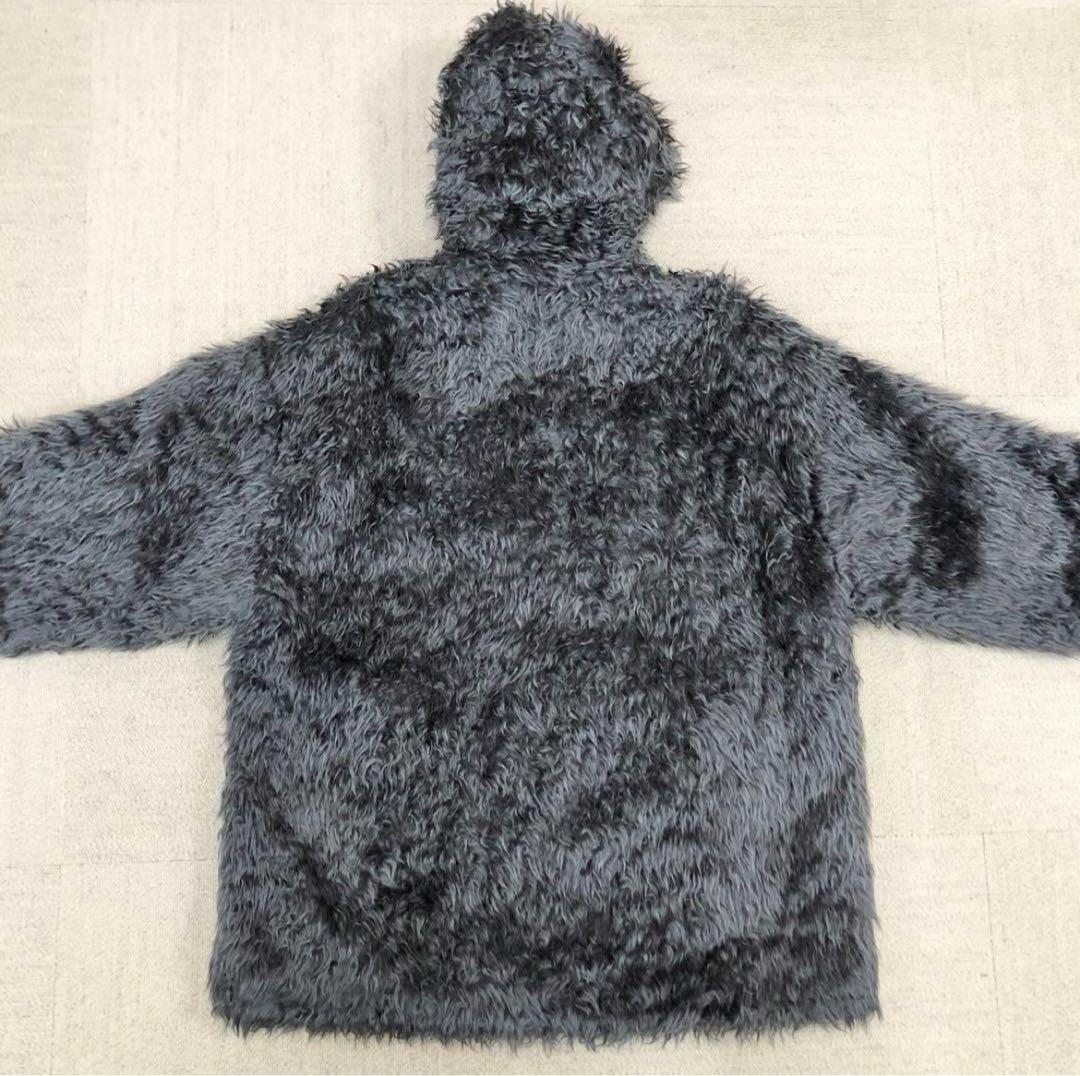 ダブレット 狼 ファー ジャケット ブルゾン グレー 17 M S2952