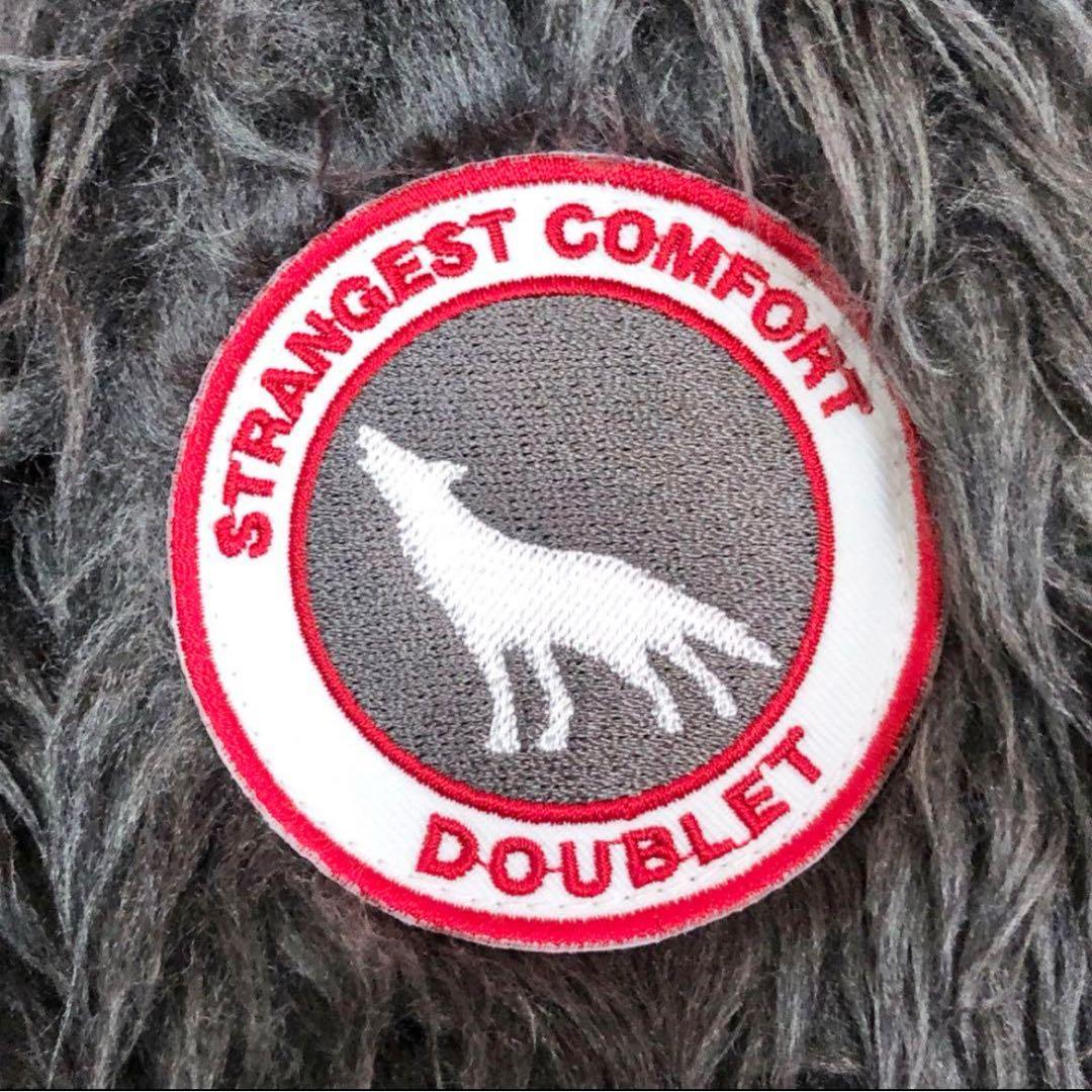 ダブレット 狼 ファー ジャケット ブルゾン グレー 17 M S2952