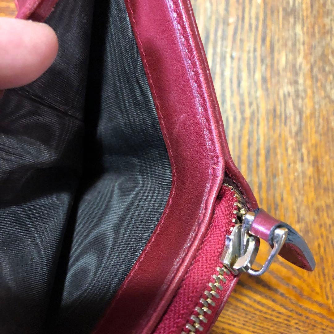 Gucci GGパターン 二つ折り財布 バーガンディ