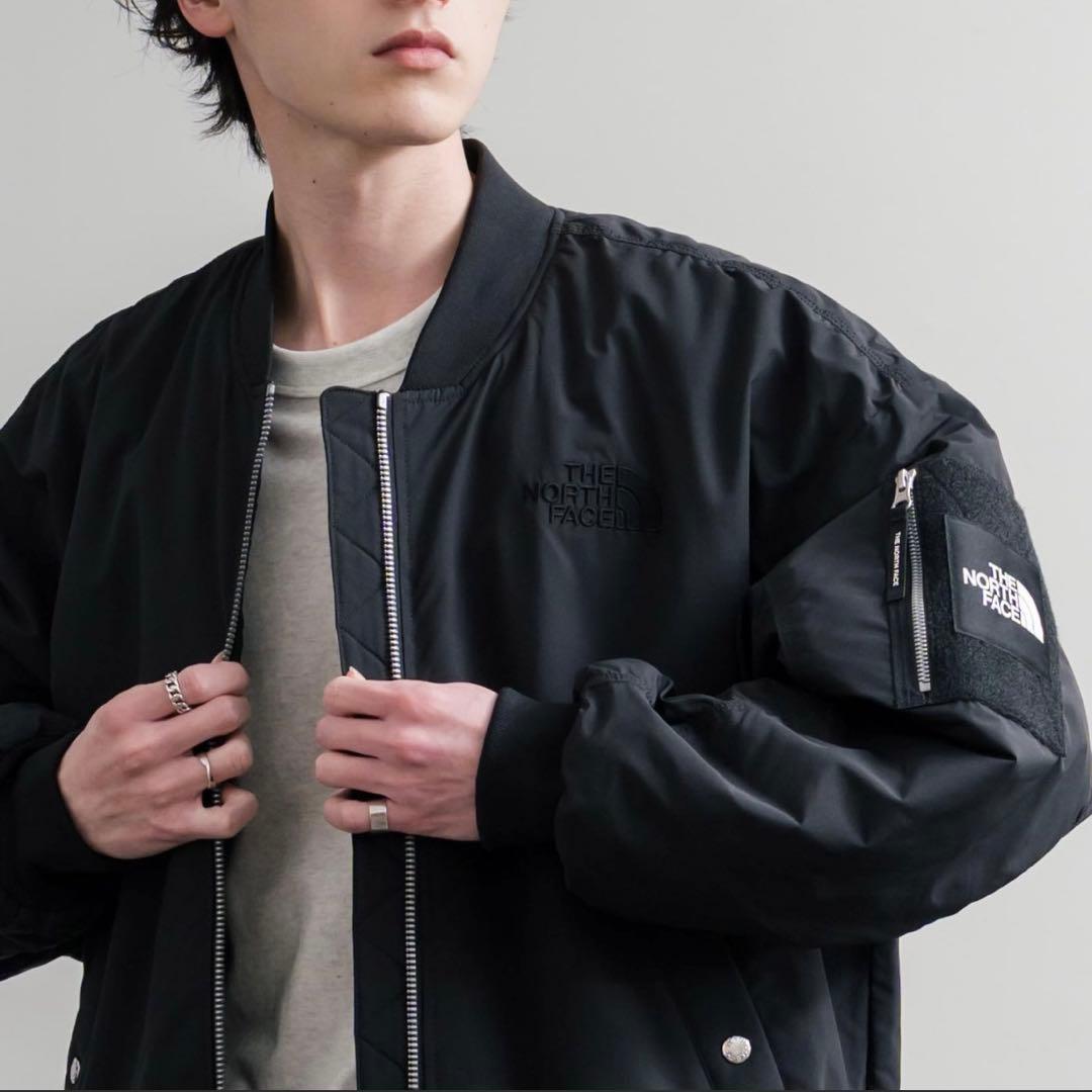 L＊ブラック　黒＊MA-1　ジャケット＊ノースフェイス＊韓国限定