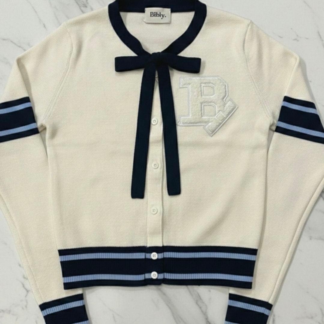Bibiy.B. CLUB TIE CARDIGAN 限定ホワイト