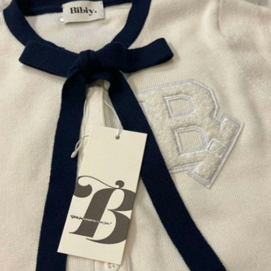 Bibiy.B. CLUB TIE CARDIGAN 限定ホワイト