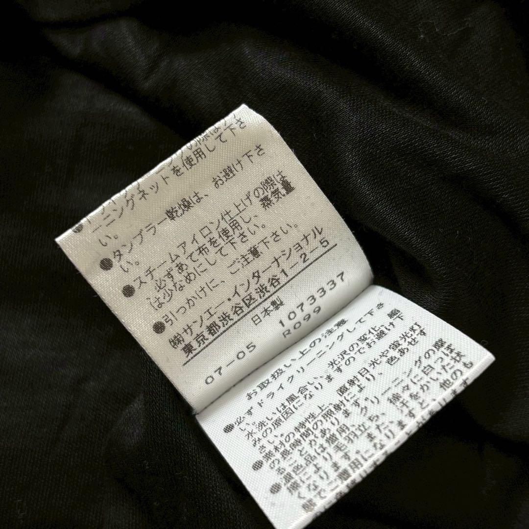 美品　ヴィヴィアンタム　半袖カットソー　花柄刺繍　パワーネット　ブラック