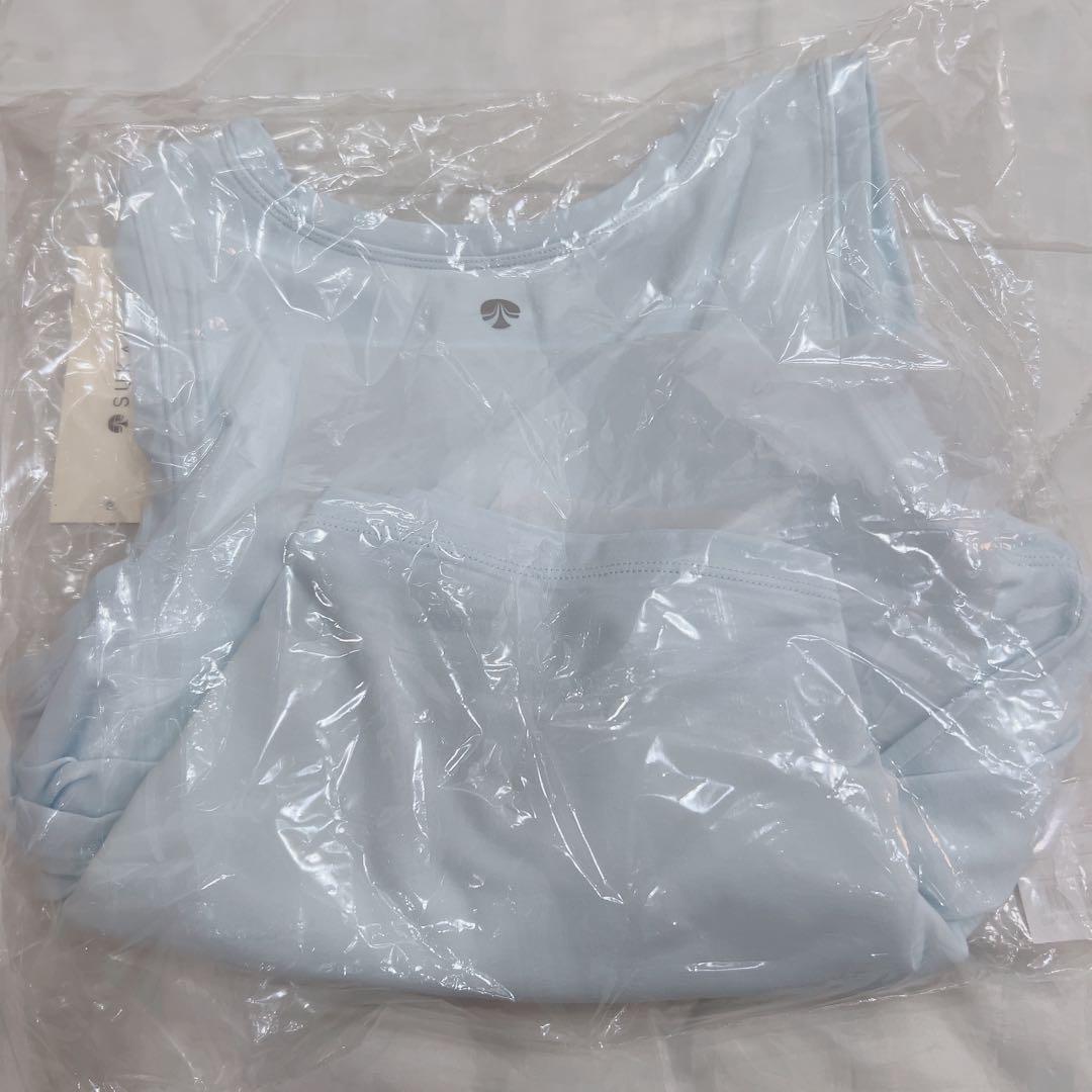 LAVA SUKALA ヨガウェア カップ付きタンクトップ サックス S