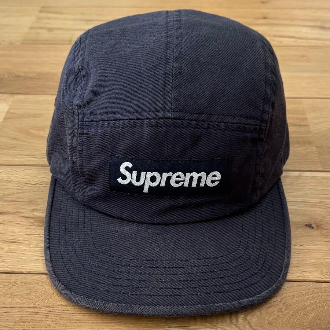 Supreme Washed Chino Twill Camp Cap ネイビー