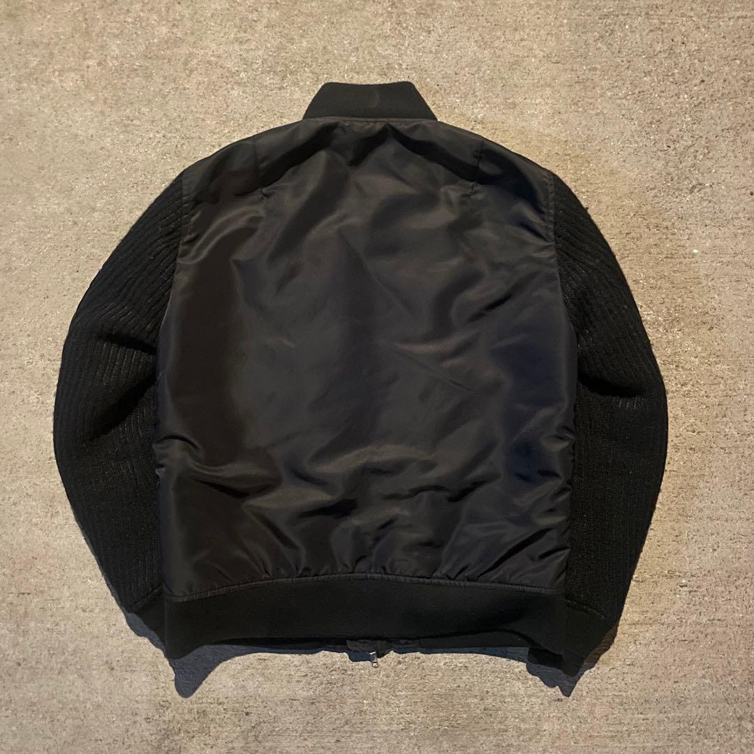ジャケット・アウター 00s MA-1 Knit Sleeve Bomber Jacket