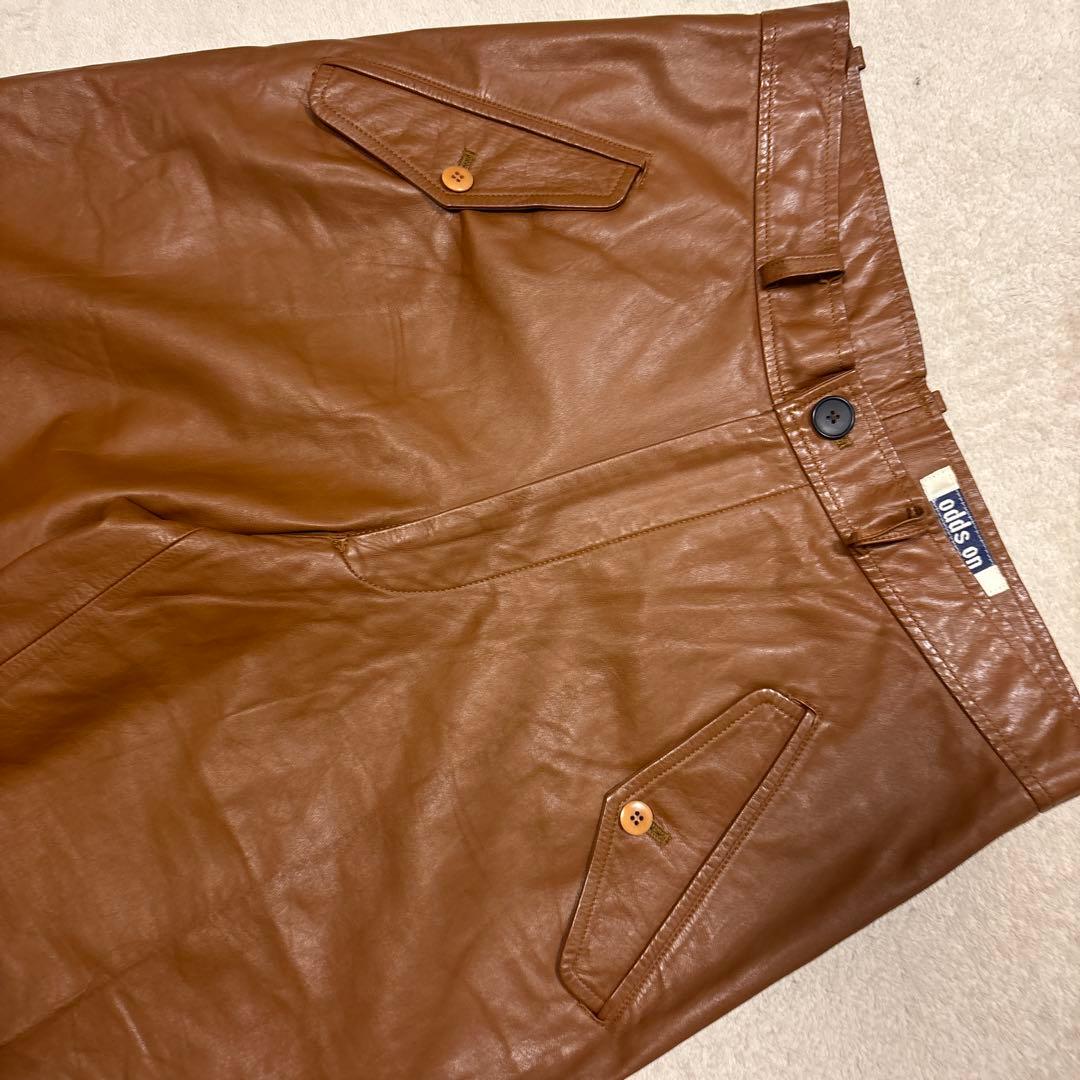 希少⭐️90s issey miyake odd on Leather Jorts