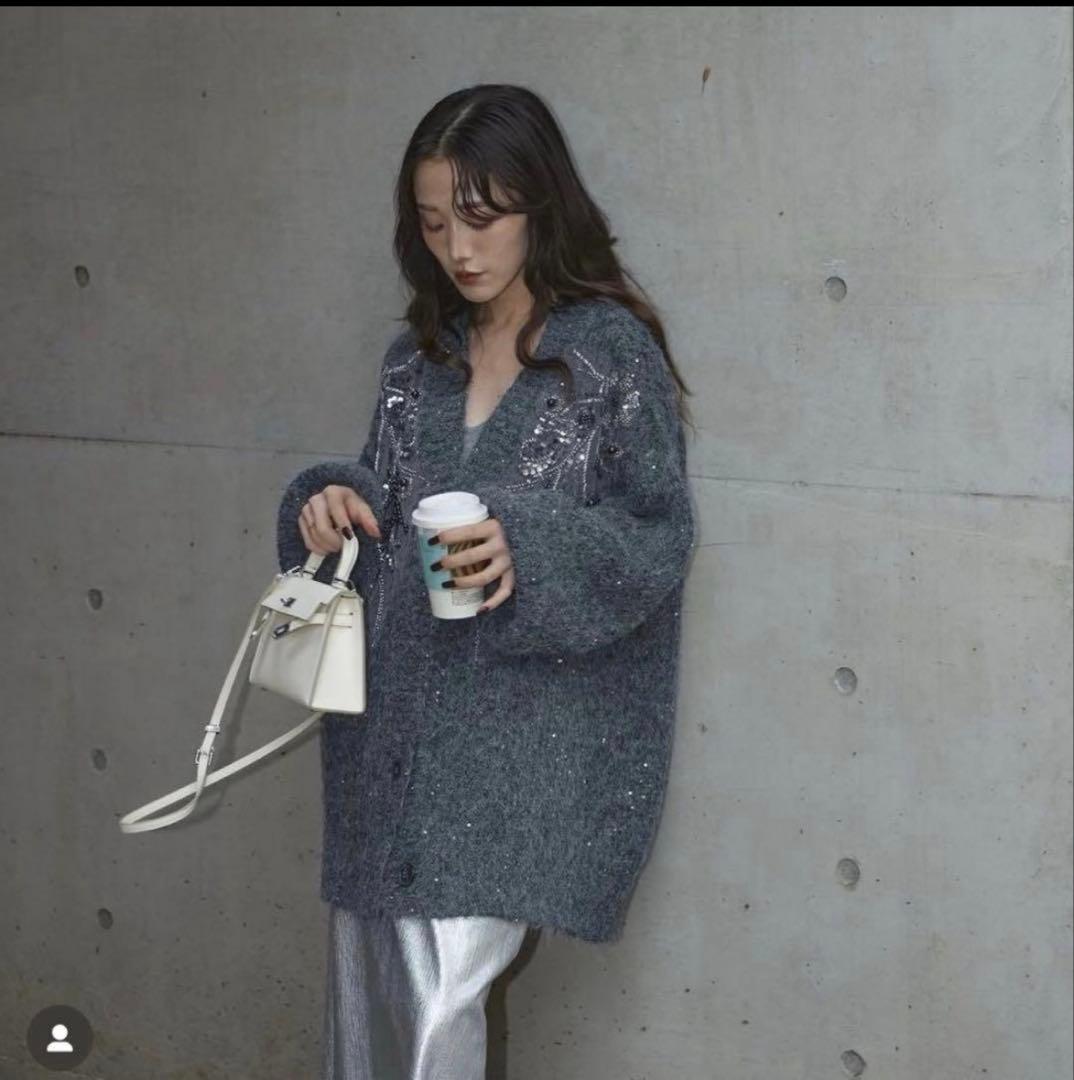 と*ん様 Andrea &co. ビジューエンブロイダリーカーデ