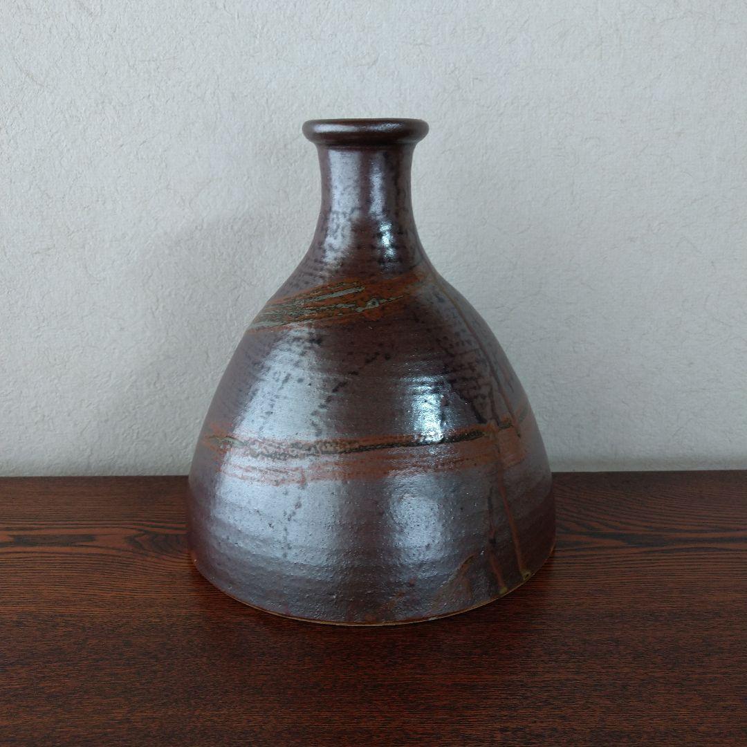 布志名焼　湯町窯　福間琇士作　花瓶