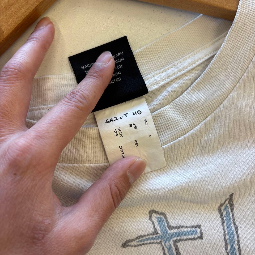 セントマイケル SS TEE クルーネック プリント 半袖 Tシャツ L