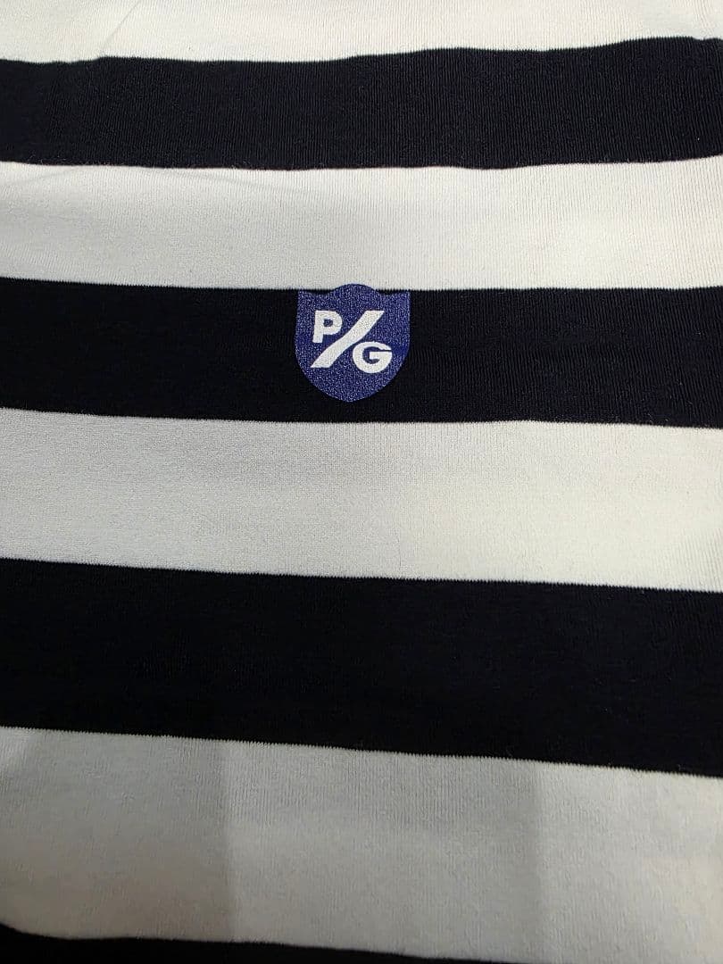 ゴルゴ72PEARLY GATES ストライプタートルネックシャツ 5号