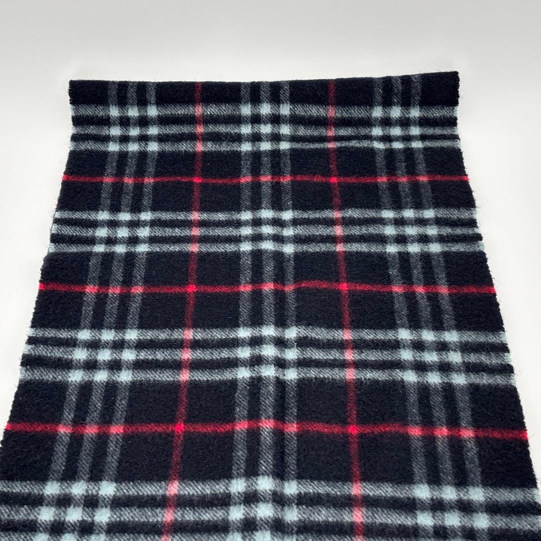 BURBERRY カシミヤ マフラー ノバチェック ネイビー バーバリー