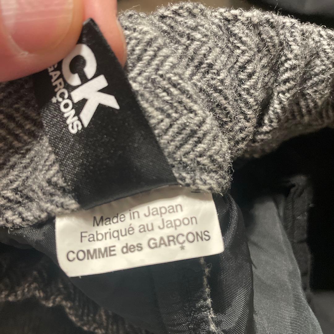 ブラックコムデギャルソン ウールツイード ペンギン サルエルパンツ black