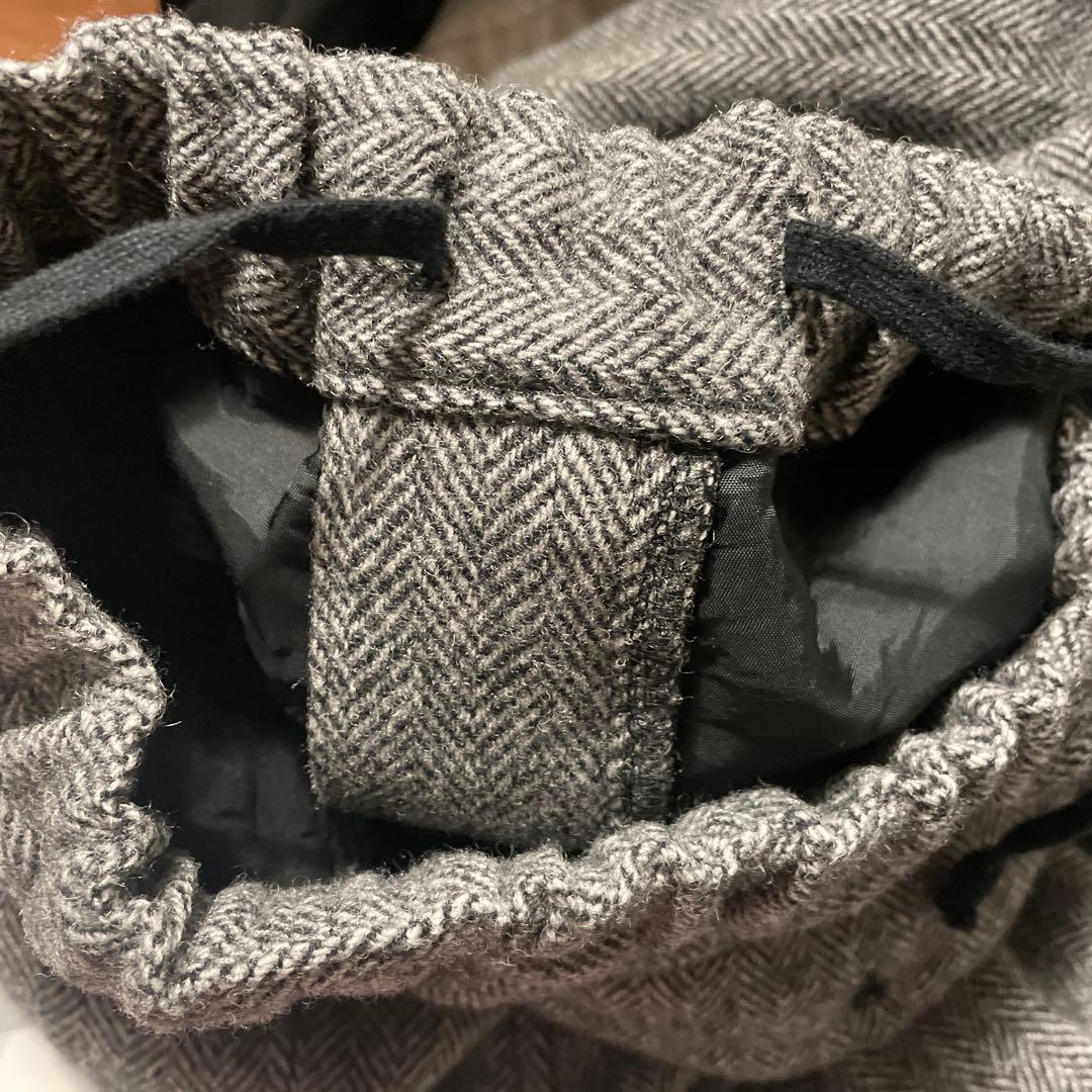 ブラックコムデギャルソン ウールツイード ペンギン サルエルパンツ black