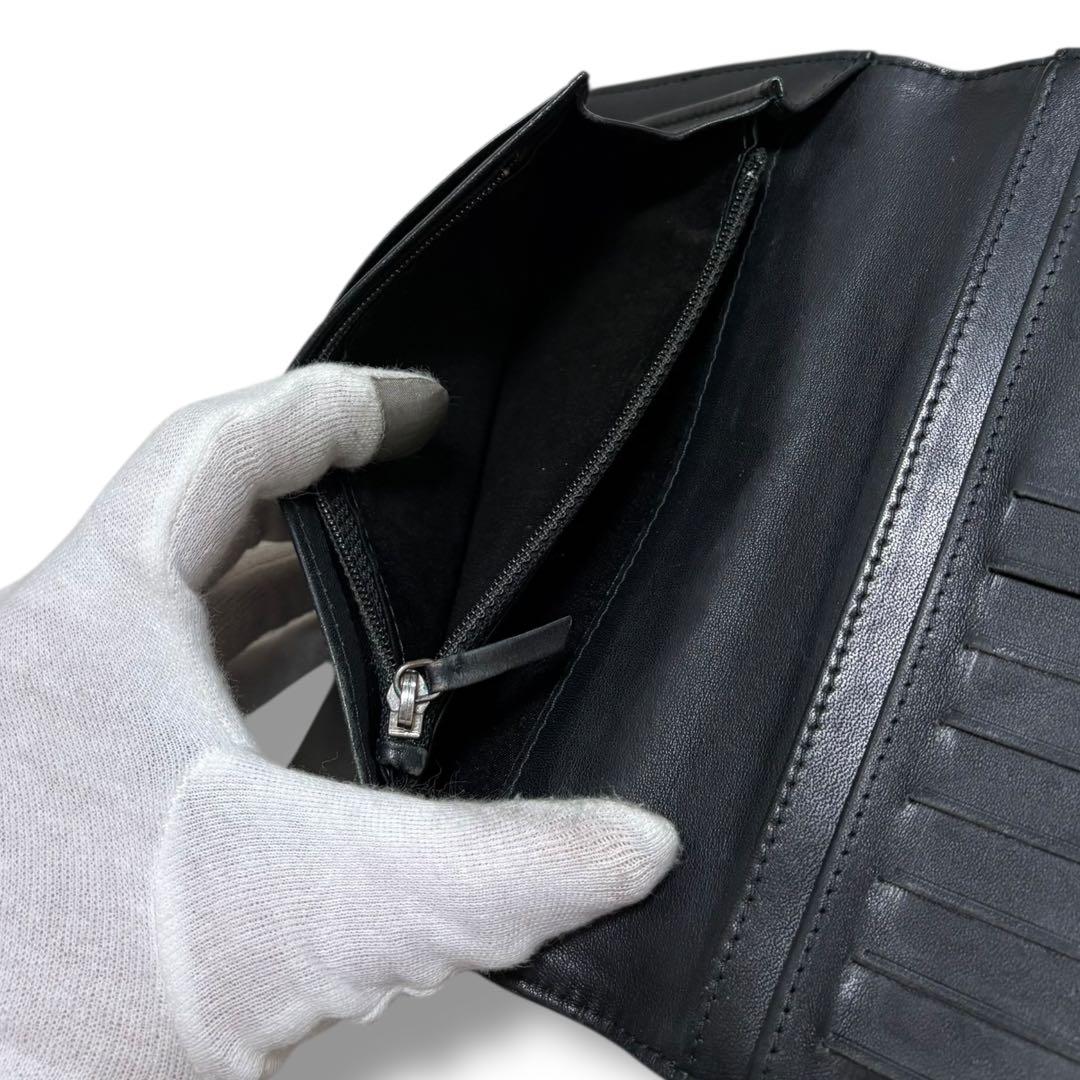 CHANEL シャネル カメリア エナメル パテント 財布 二つ折り財布 暗色系