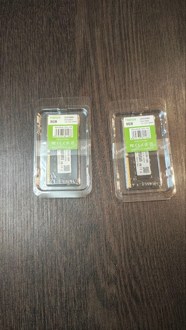 Hanye 16GB DDR4 8GBメモリー×2枚