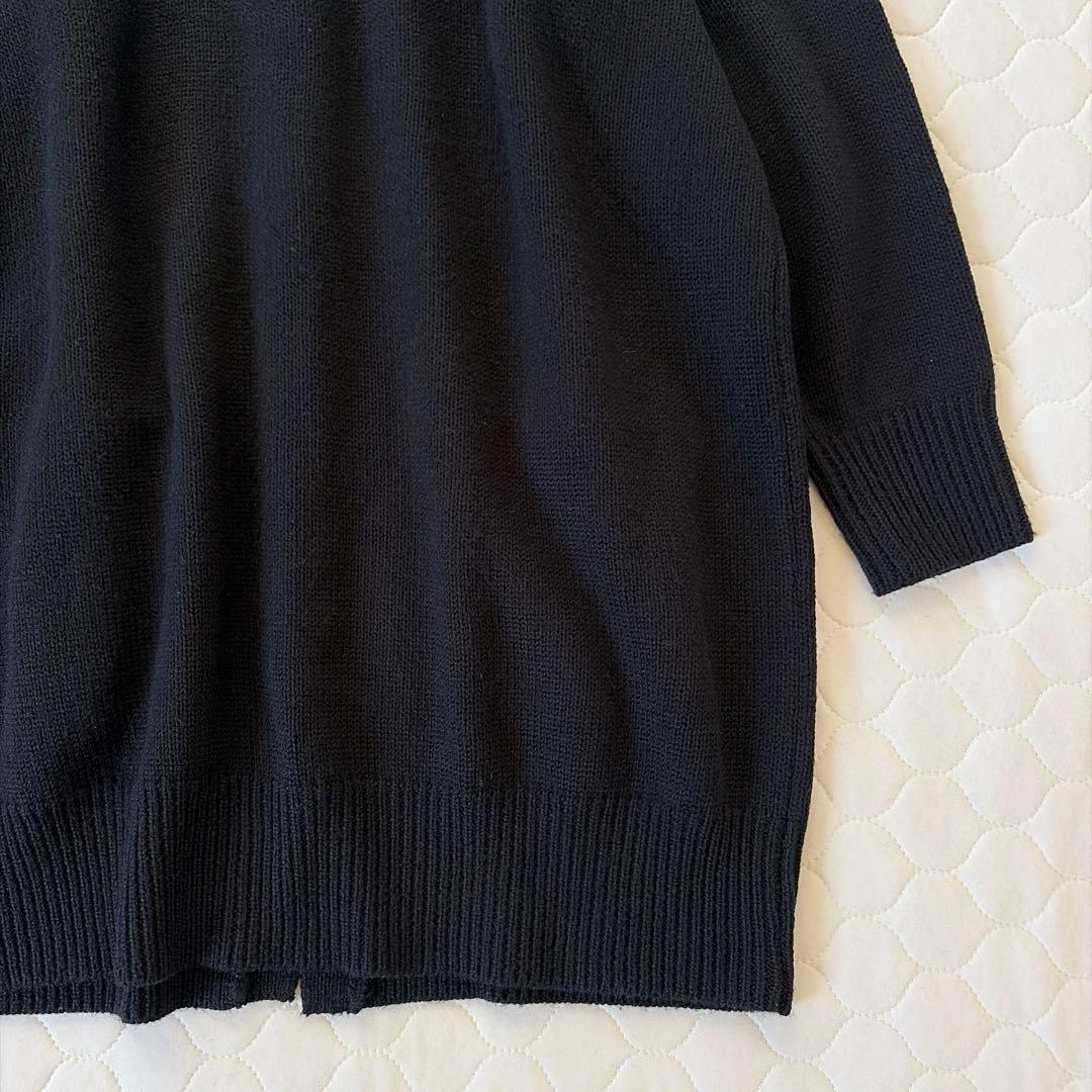 定価2.5万✴︎BEARDSLEY パール釦ロングカーディガン　ブラック
