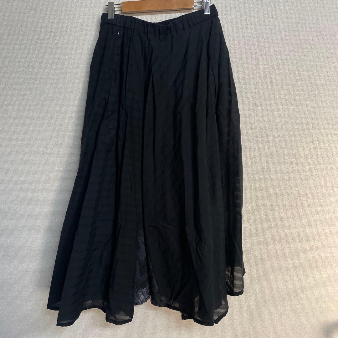 174　慈雨　40　ロングスカート　ブラック