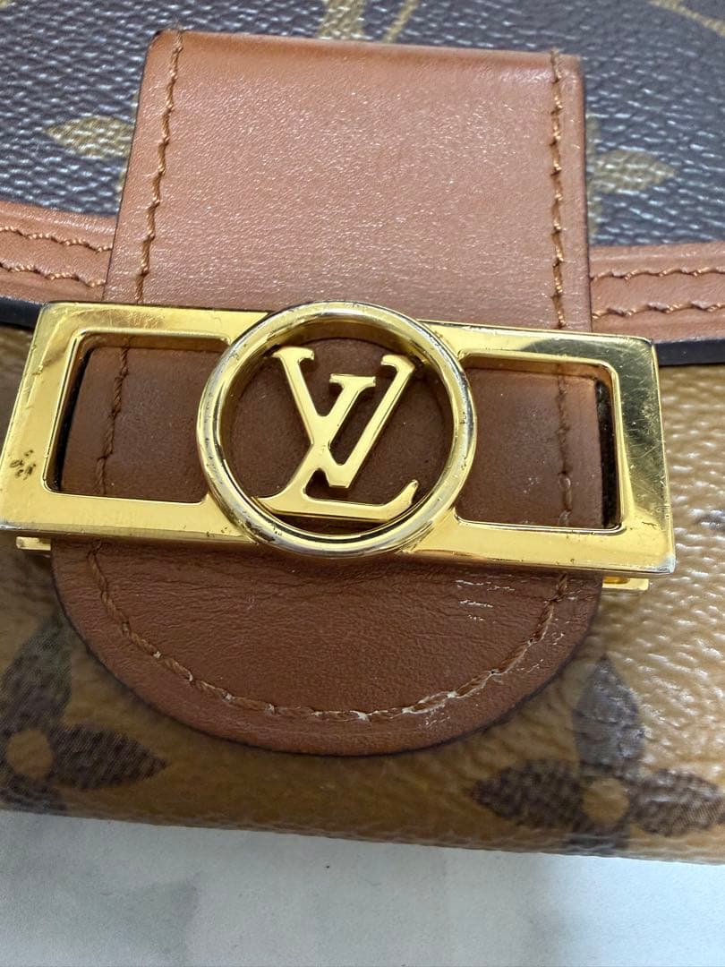 Louis Vuitton 三つ折り財布 ブラウン/ベージュ