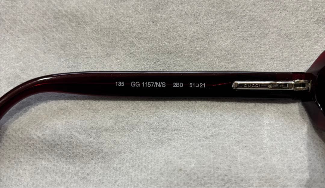 90s gucci サングラス 上杉柊平 氏 着用 モデル　ボルドー　2BD