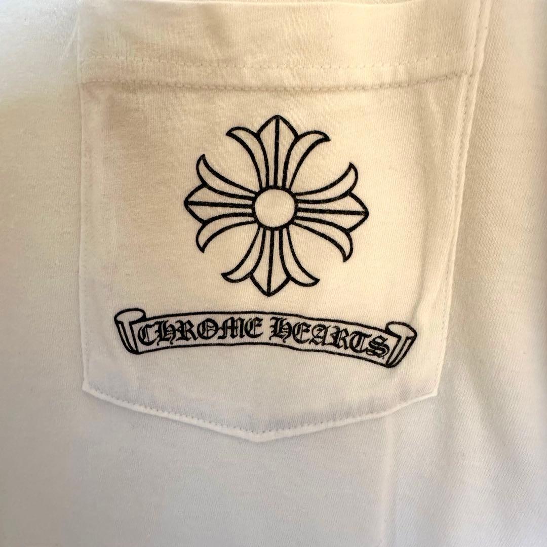 CHROME HEARTS クロムハーツ　ロゴ　ホワイト　Tシャツ　Lサイズ