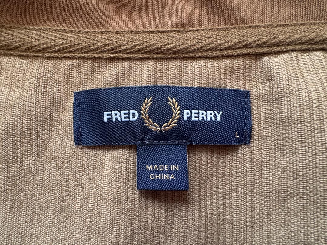 フレッドペリー FRED PERRY コーデュロイ トラックジャケット ブラウン