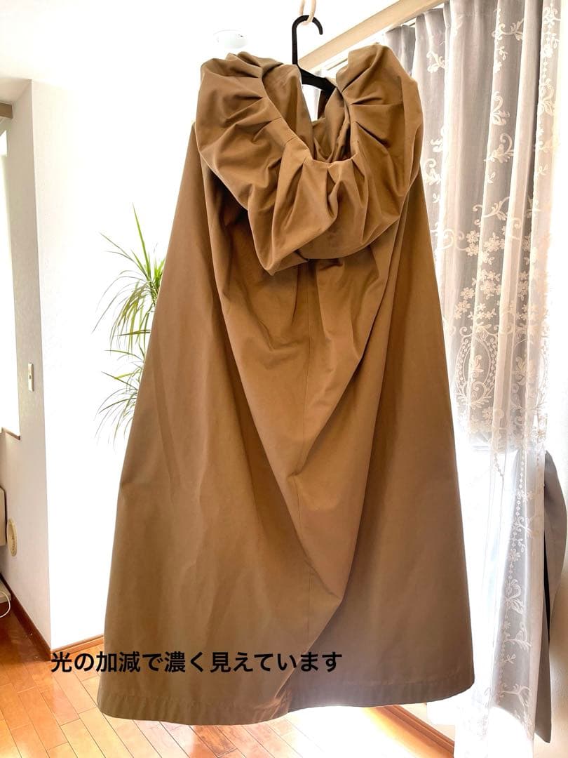 【⭐︎新品⭐︎】Fateベージュ ケープスタイルコート フード付き