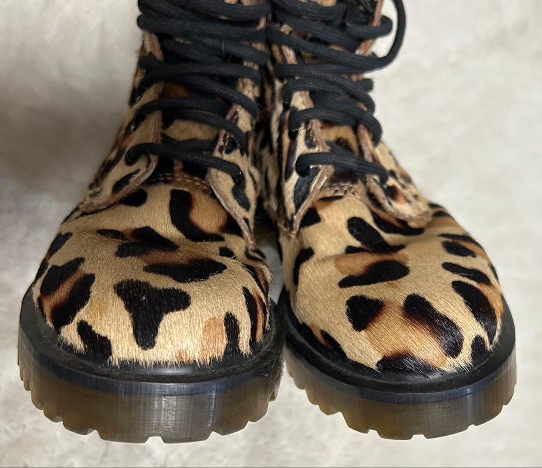 Dr.Martens/ドクターマーチン/8ホール/ブーツ/UK4/レオパード