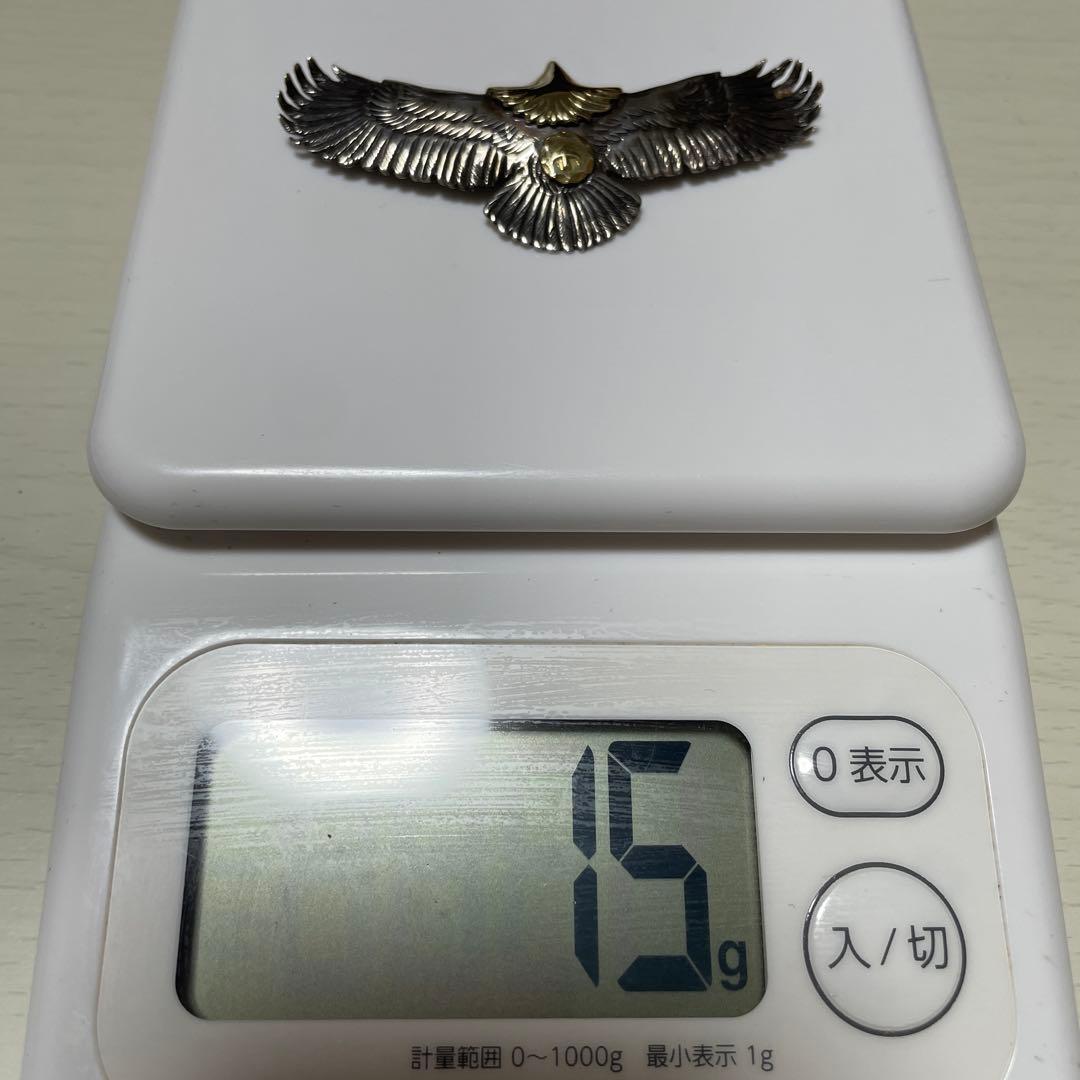 中イーグル　頭金　真鍮　シルバー925