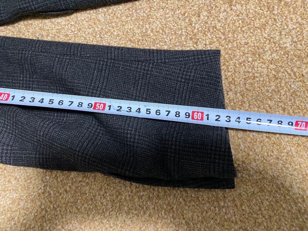 POLOラルフローレン、グレー チェック柄 ウール冬物ジャケット、175cm前後