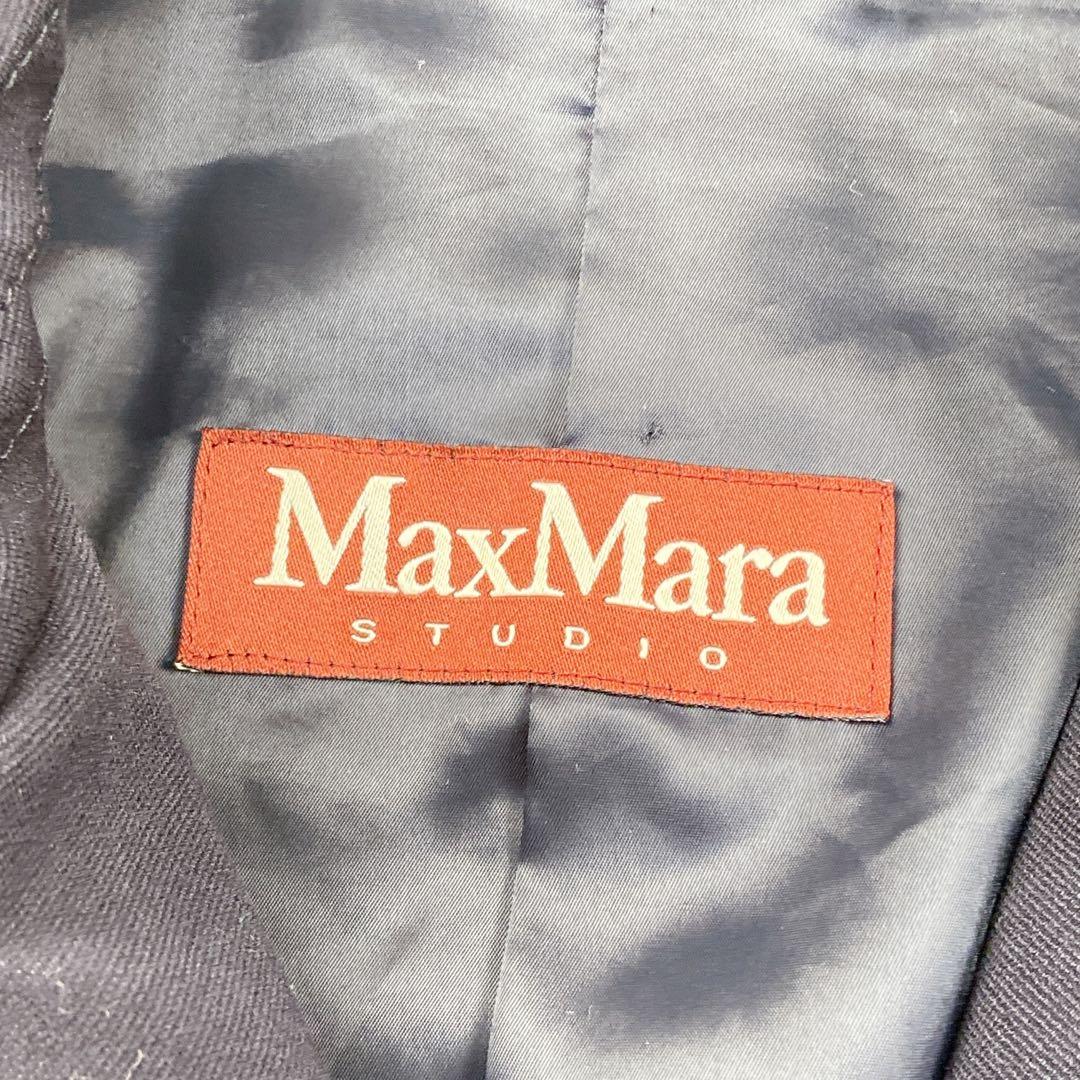 極美品 MaxMara ダブルベルト ストレッチトレンチコート ギャザー