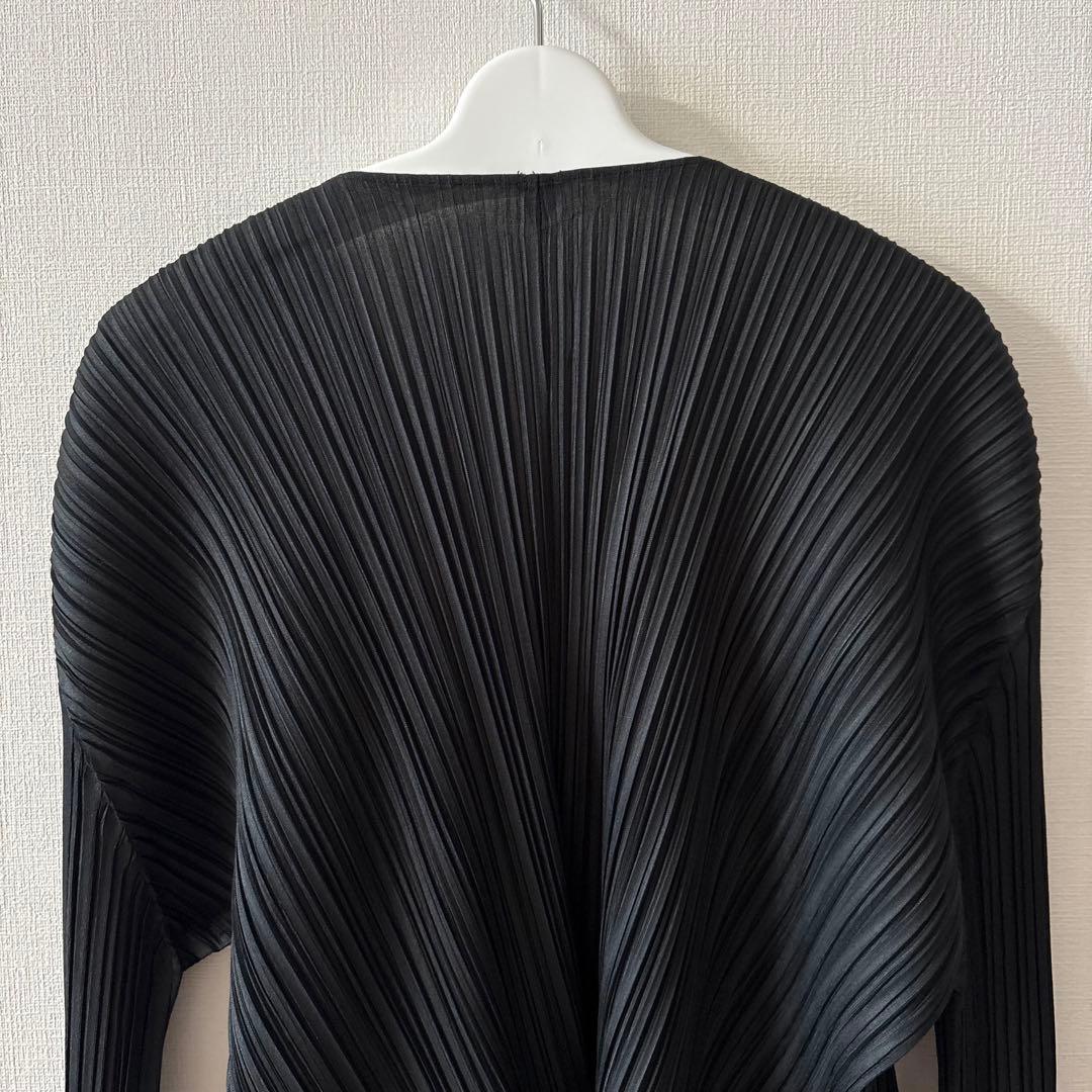 PLEATS PLEASE プリーツプリーズ イッセイミヤケ カーディガン 黒3